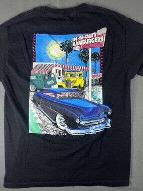 In And Out Burger Tee Restaurant T Shirt Arizona Men’s Large Black